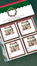 Etiquetas de/para Natal Urso - 10 un