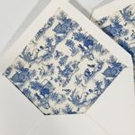 Kit Retangular Coelho Toile Azul