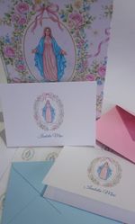 Kit Cartões Nossa Senhora Aquarela + Moleskine G