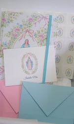 Kit Cartões Nossa Senhora Aquarela + Moleskine G