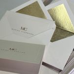 Kit Retangular Cartões Dourados