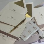 Kit Retangular Cartões Dourados