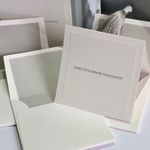 Kit Cartões Duplos Quadrados + Envelopes com Forro Liso