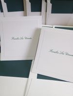 Kit Cartões Duplos Quadrados + Envelopes com Forro Liso