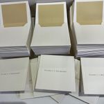 Kit Cartões Duplos Quadrados + Envelopes com Forro Liso