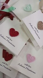 Kit Cartões/TAGs With Love com Fita de Gorgurão