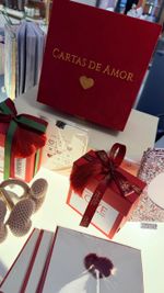 Caixa Bordada Cartas de Amor