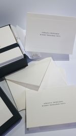 Kit Cartões Retangulares Moldura Relevo 