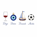Kit Cartões Família Diana