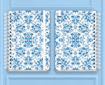 Caderno A5 Fiori Blue