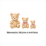 Kit Cartões Ursinho Família