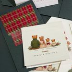 Kit Cartões de Natal Família Cachecol