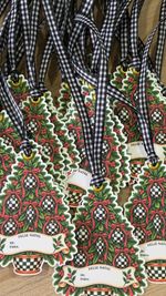 Tag Especial de Natal Árvore Damier