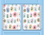 Caderno A5 Moldura Floral
