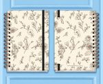 Caderno A5 Flor Preta