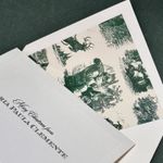 Kit retangular Natal Toile Verde
