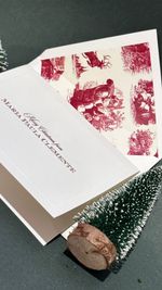 Kit retangular Natal Toile Vermelho