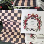 Kit Cartões de Natal Damier quadrado