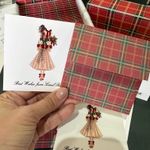 Kit Cartões de Natal Menina presentes