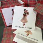 Kit Cartões de Natal Menina presentes
