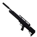 PCP Urko BullPup 5.5mm - Preta + Bomba de ar