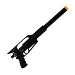 KIT Carcará 5.5mm – Preto + Cano + Válvula Disparadora - Carabina de pressão