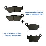 Kit Pastilhas De Freio Dianteira Traseira Bajaj Dominar 200