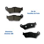Kit Pastilhas De Freio Dianteira Traseira Bajaj Dominar 200