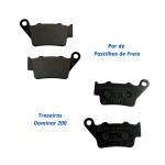 Kit Pastilhas De Freio Dianteira Traseira Bajaj Dominar 200