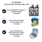 Kit Revisão Óleo Valvoline 10w50 Bajaj Dominar 250/400