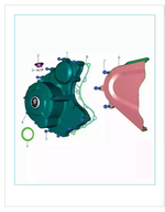 Carenagem Tampa do Magneto Bajaj Dominar 250/400 Original