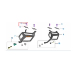 Parafuso Fixador M6 do Suporte de Alforge Original Bajaj