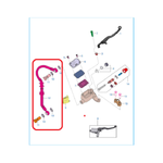 Kit de Mangueira do Cilindro Mestre Dianteiro Bajaj Dominar / NS 160 / NS 200 Original