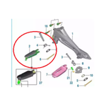 Kit Pedaleira Dianteira Esquerda Bajaj Dominar 250 Original