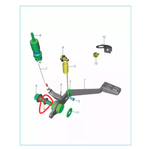 Anel de Vedação do Parafuso do Pedal de Freio Bajaj Dominar 250 / 400 Original