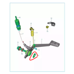 Arruela do Parafuso do Pedal de Freio Bajaj Dominar 250 / 400 Original