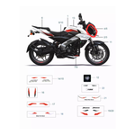 Carenagem Lateral Esquerda Farol Bajaj Dominar 160 / 200 / NS 160 / 200 Original