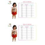 Conjuntinho Infantil Menina Verão  Tamanhos 4, 6, 8