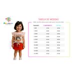 Conjunto Infantil Feminino – Blusa Manga Curta e Short Saia Moletinho – Para Bebê (1 a 3 anos)