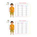 Conjunto Infantil Menino 2 Peças Camiseta em Meia Malha E Bermuda Moletinho Tamanhos 1, 2, 3 Anos