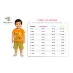 Conjunto Infantil Menino 2 Peças Camiseta Meia Malha  E Bermuda Moletinho Tamanhos 1, 2, 3 Anos