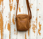 Bolsa Transversal Lona Camel