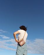 Bolsa Transversal Suede Mix