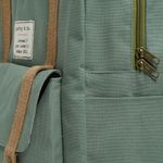 Mochila Retangular Lona Verde