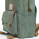Mochila Retangular Lona Verde