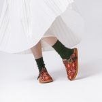 Sandália Mule Clog Ikat Curcuma