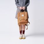 Mochila Retangular Lona Caramelo
