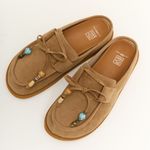 Mocassim Mule Clog Urban Camurça Nozes