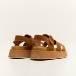 Sandália Pescadora Flat Camurça Camel