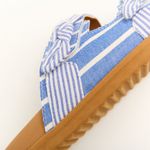 Sandália Slide Laço Blue Stripes